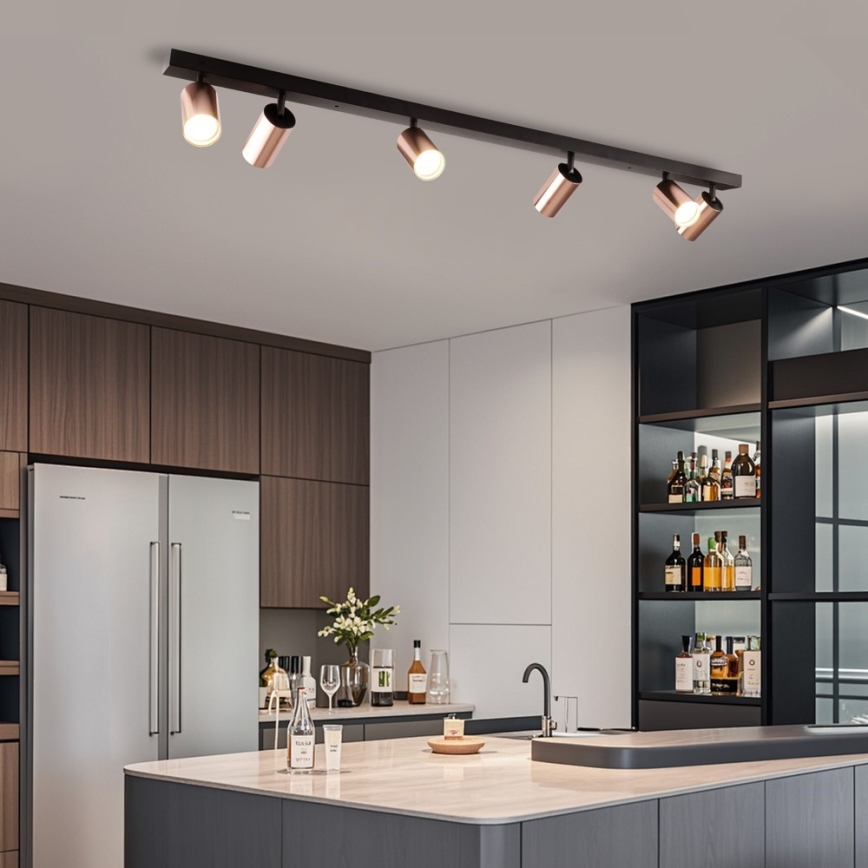 Immax NEO 08305L - Kohdevalaisin PUNTO 6xGU10/9W/230V ruusukulta