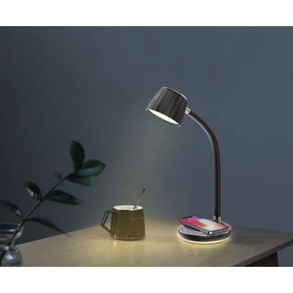 Immax NEO 08996L - Himmennettävä LED-pöytävalaisin langattomalla latauksella PERLA LED/1,5W + LED/6W/230V 3800-4300K