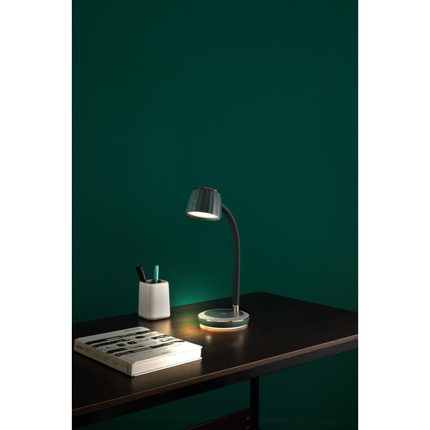 Immax NEO 08996L - Himmennettävä LED-pöytävalaisin langattomalla latauksella PERLA LED/1,5W + LED/6W/230V 3800-4300K