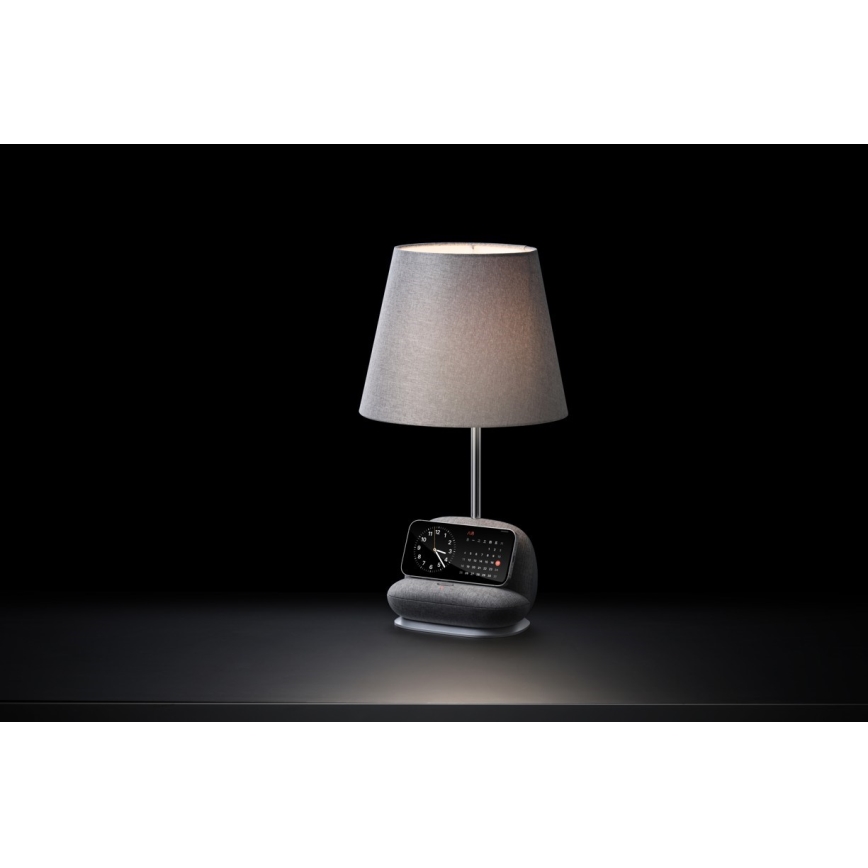 Immax NEO 09109L - himmennettävä LED-pöytälamppu langattomalla Qi-latauksella SOFA LED/6W/230V harmaa
