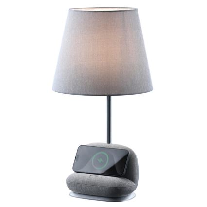 Immax NEO 09109L - himmennettävä LED-pöytälamppu langattomalla Qi-latauksella SOFA LED/6W/230V harmaa