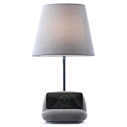 Immax NEO 09109L - himmennettävä LED-pöytälamppu langattomalla Qi-latauksella SOFA LED/6W/230V harmaa