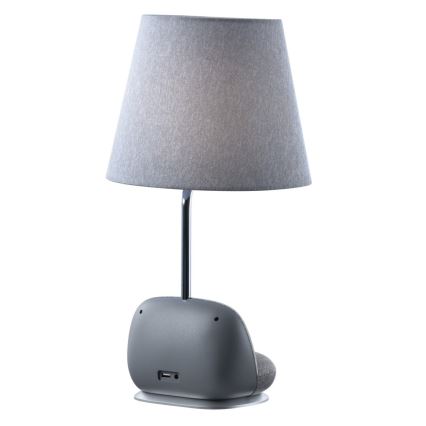Immax NEO 09109L - himmennettävä LED-pöytälamppu langattomalla Qi-latauksella SOFA LED/6W/230V harmaa