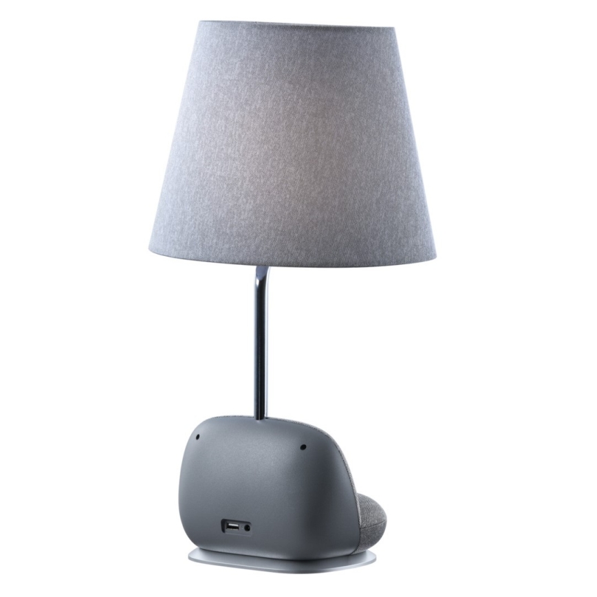 Immax NEO 09109L - himmennettävä LED-pöytälamppu langattomalla Qi-latauksella SOFA LED/6W/230V harmaa