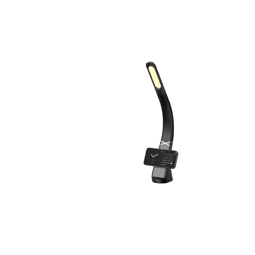 Immax NEO 09110L - Himmennettävä LED-pöytävalaisin langattomalla latauksella MAGIC LED/5W/230V musta
