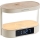 Immax NEO 09111L - Himennettävä LED-pöytävalaisin herätyskellolla ja latauksella TRIPLE DOCK LED/1,5W/5V