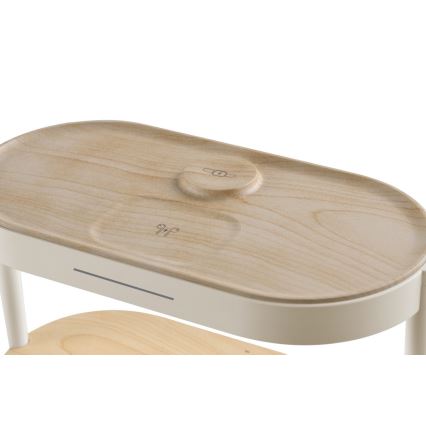 Immax NEO 09111L - Himennettävä LED-pöytävalaisin herätyskellolla ja latauksella TRIPLE DOCK LED/1,5W/5V