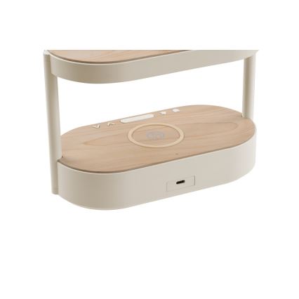Immax NEO 09111L - Himennettävä LED-pöytävalaisin herätyskellolla ja latauksella TRIPLE DOCK LED/1,5W/5V