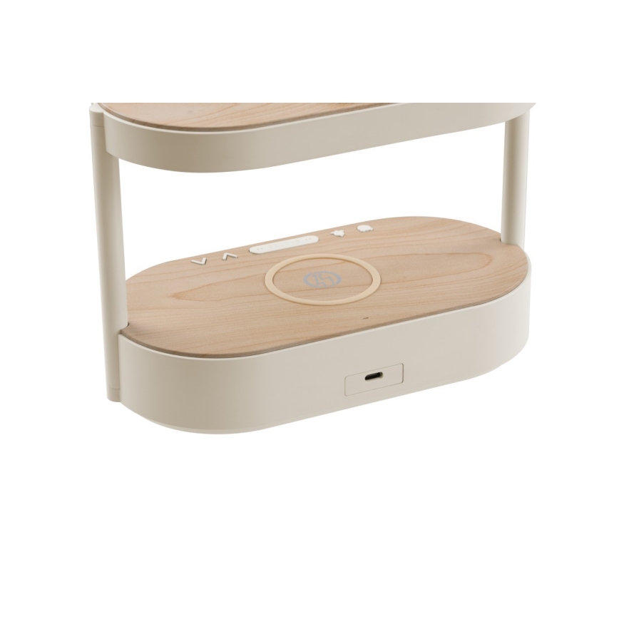 Immax NEO 09111L - Himennettävä LED-pöytävalaisin herätyskellolla ja latauksella TRIPLE DOCK LED/1,5W/5V