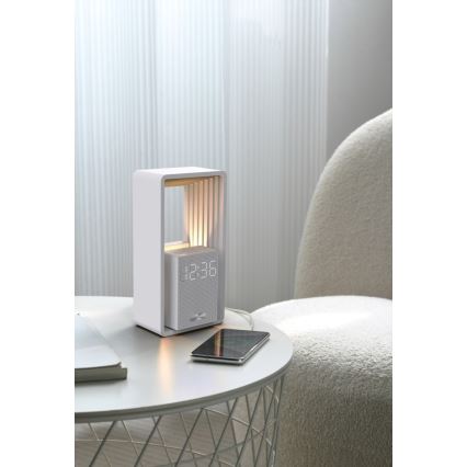 Immax NEO 09113L - LED-pöytälamppu herätyskellolla ja latauksella CALM LED/3,5W/5V