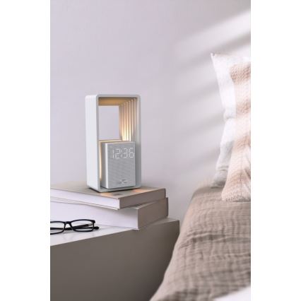 Immax NEO 09113L - LED-pöytälamppu herätyskellolla ja latauksella CALM LED/3,5W/5V