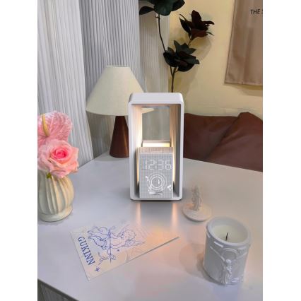 Immax NEO 09113L - LED-pöytälamppu herätyskellolla ja latauksella CALM LED/3,5W/5V