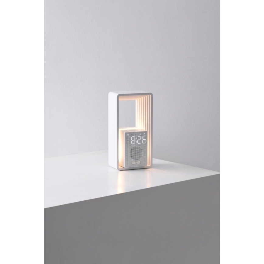 Immax NEO 09113L - LED-pöytälamppu herätyskellolla ja latauksella CALM LED/3,5W/5V