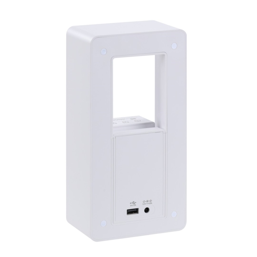 Immax NEO 09113L - LED-pöytälamppu herätyskellolla ja latauksella CALM LED/3,5W/5V