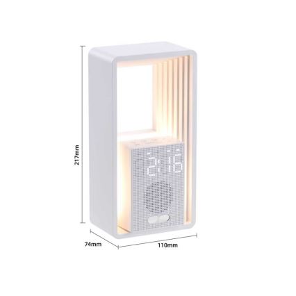 Immax NEO 09113L - LED-pöytälamppu herätyskellolla ja latauksella CALM LED/3,5W/5V