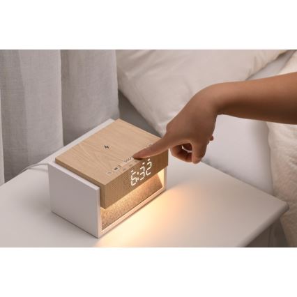 Immax NEO 09114L - LED-pöytälamppu herätyskellolla ja latauksella CALM LED/1,2W/5V