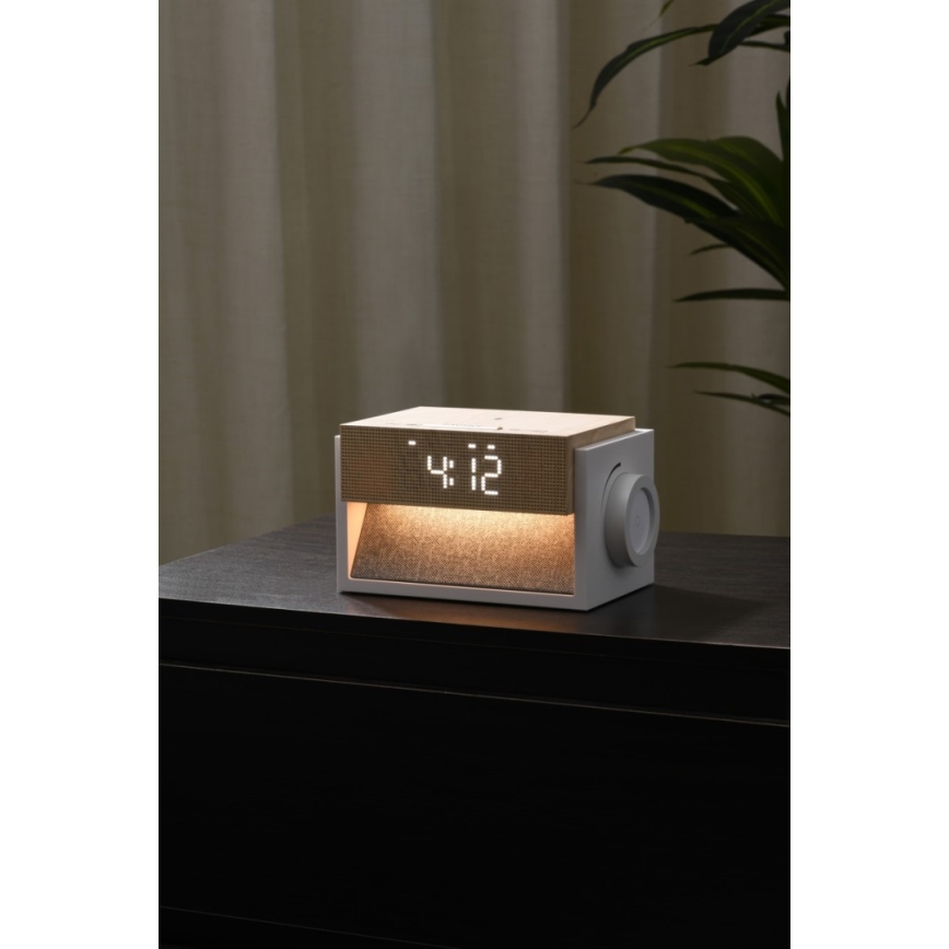Immax NEO 09114L - LED-pöytälamppu herätyskellolla ja latauksella CALM LED/1,2W/5V