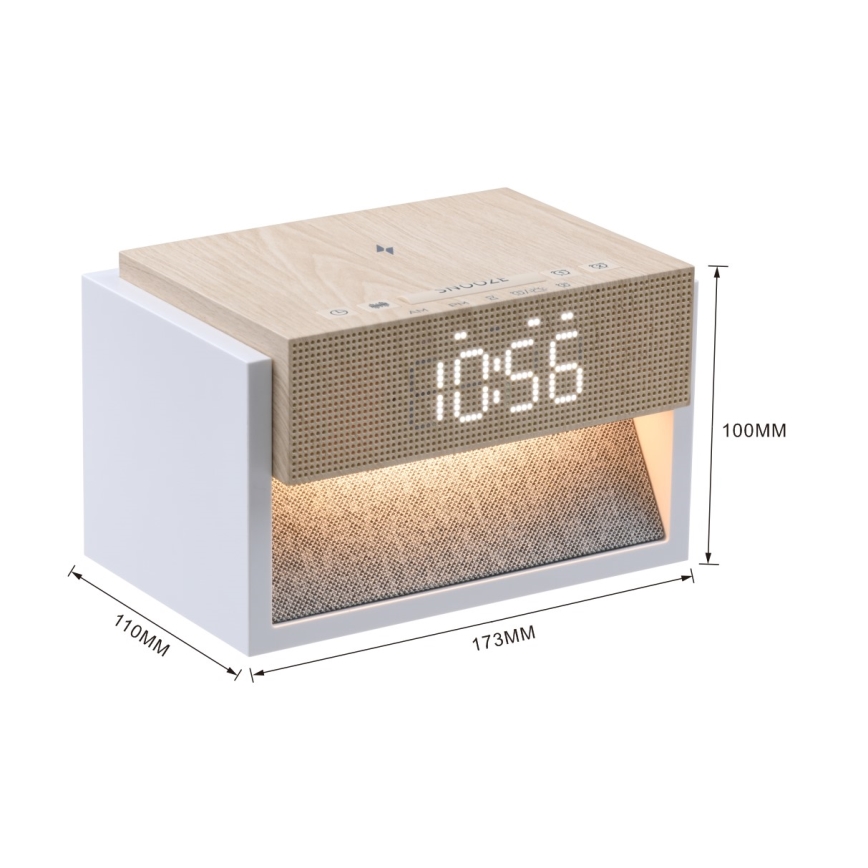 Immax NEO 09114L - LED-pöytälamppu herätyskellolla ja latauksella CALM LED/1,2W/5V