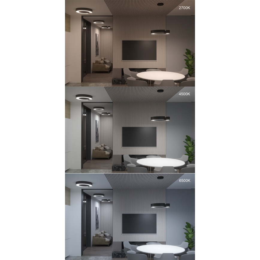 Immax NEO 7133 - LED SMART Himmennettävä kattovalaisin CÉČKO LED/52W/230V + kauko-ohjaus 60 cm Tuya ZigBee