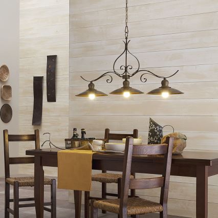 INCANTI 02-759 - Kattokruunu ketjussa LENA 3xE27/42W/230V