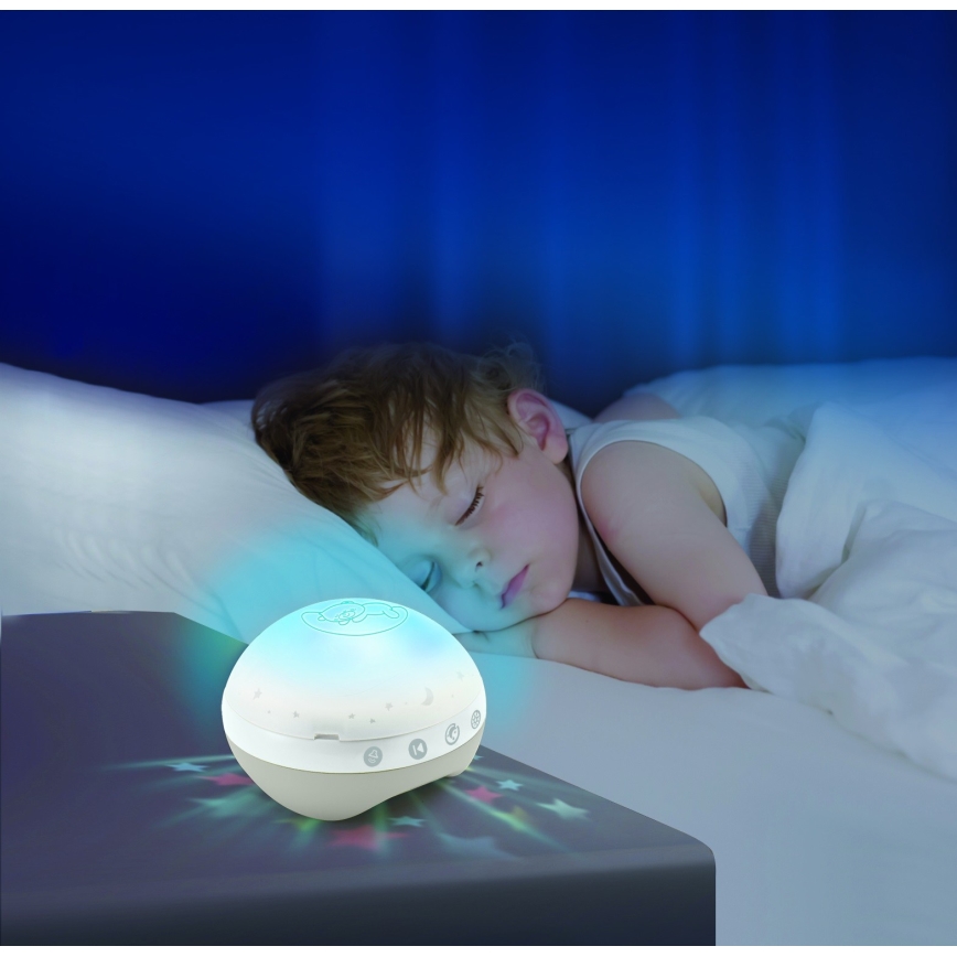 Infantino - Vauvan sängyn yläpuolinen karuselli 3-in-1 melodialla 3xAAA ruskea