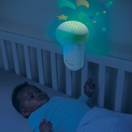 Infantino - Pinnasänky mobile kanssa melody 3in1 3xAA vihreä