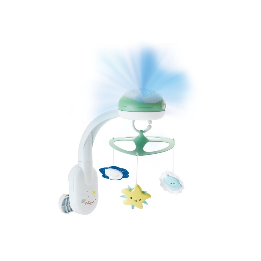 Infantino - Pinnasänky mobile kanssa melody 3in1 3xAA vihreä