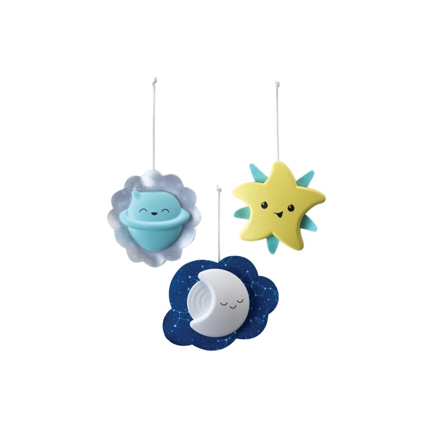 Infantino - Pinnasänky mobile kanssa melody 3in1 3xAA vihreä