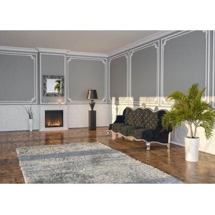 InFire - BIO takka 115x100 cm 3kW valkoinen