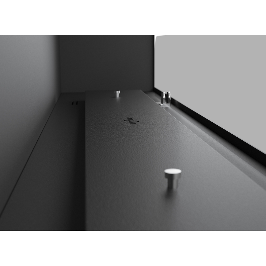 InFire - BIO takka 115x100 cm 3kW valkoinen