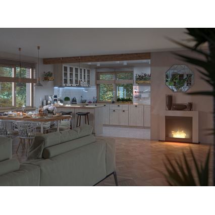 InFire - BIO takka 87,5x110 cm 3kW valkoinen