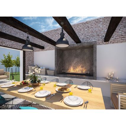 InFire - BIO takka 8x120 cm 3kW musta