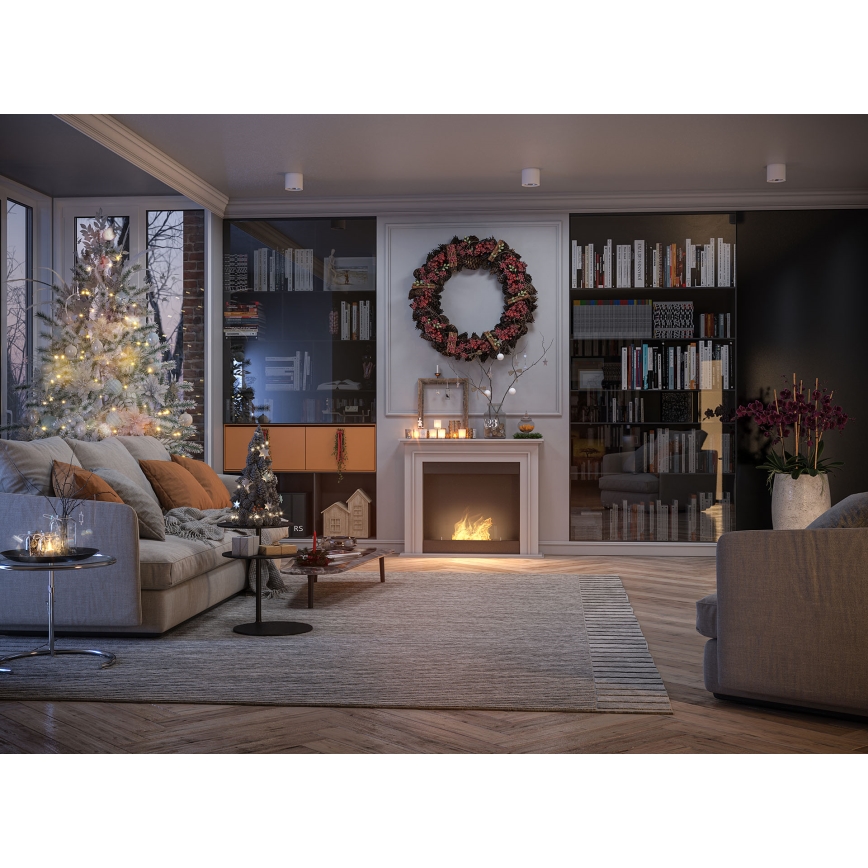 InFire - BIO-takka 90x112,5 cm 3 kW valkoinen