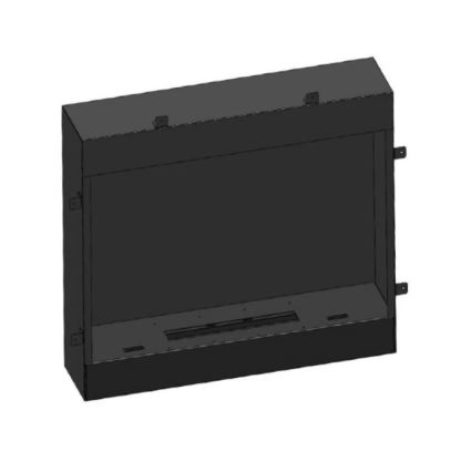 InFire - BIO-takka 90x112,5 cm 3 kW valkoinen