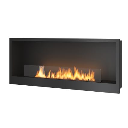 InFire - Built-in BIO takka 120x50 cm 3kW musta