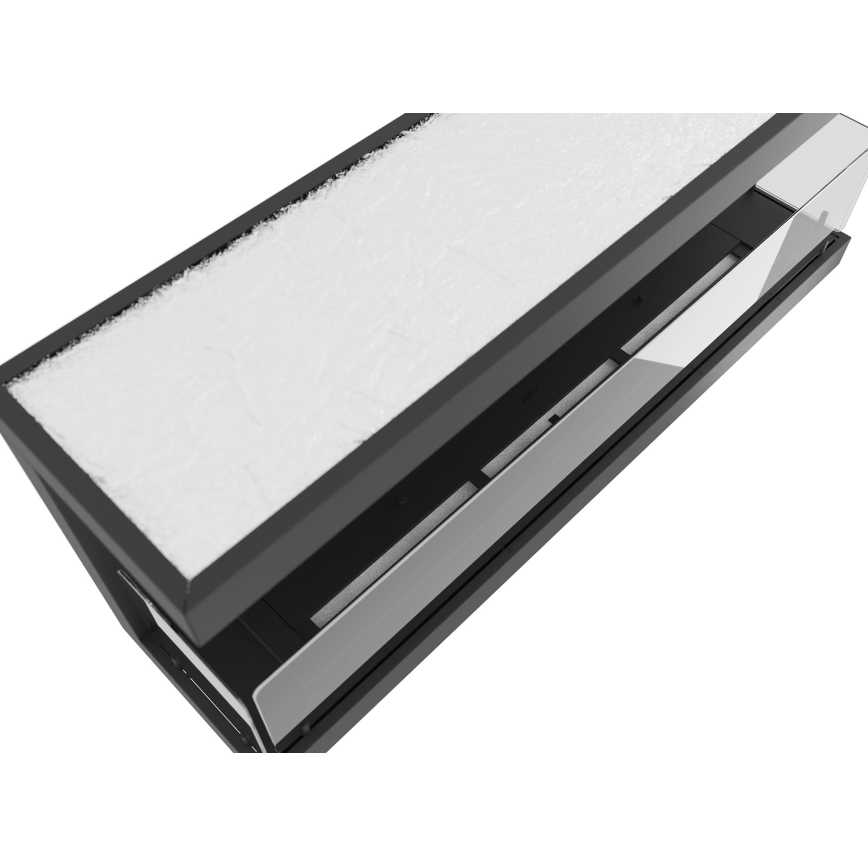 InFire - Built-in BIO takka 120x50 cm 5kW musta