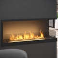 InFire - Kulma BIO takka 110x45 cm 3kW musta