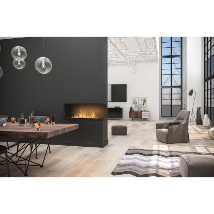 InFire - Kulma BIO takka 110x45 cm 3kW musta