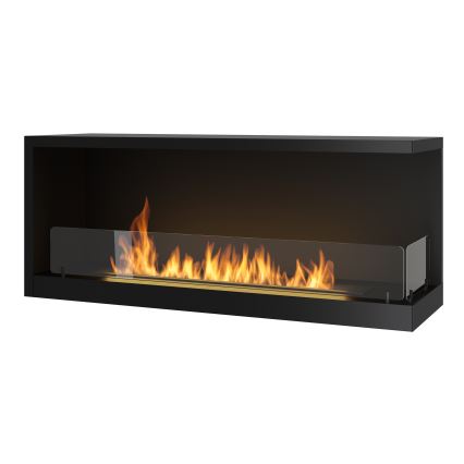 InFire - Kulma BIO takka 110x45 cm 3kW musta