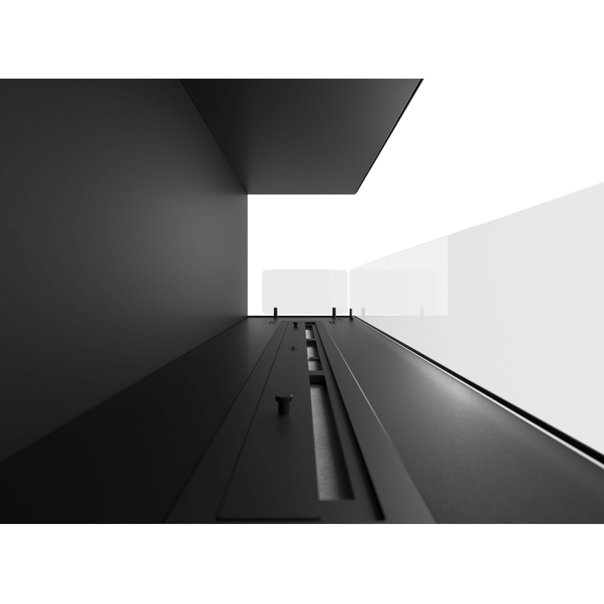 InFire - Kulma BIO takka 110x45 cm 3kW musta