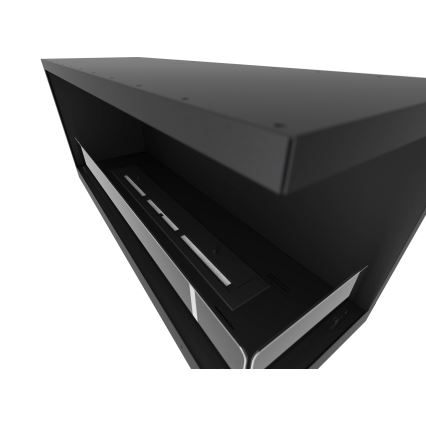InFire - Kulma BIO takka 110x45 cm 3kW musta