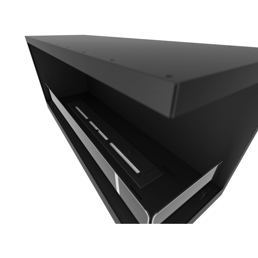 InFire - Kulma BIO takka 110x45 cm 3kW musta