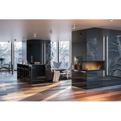 InFire - Kulma BIO takka 110x45 cm 3kW musta