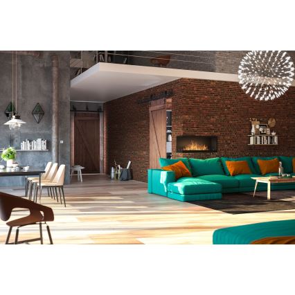 InFire - Kulma BIO takka 110x45 cm 3kW musta