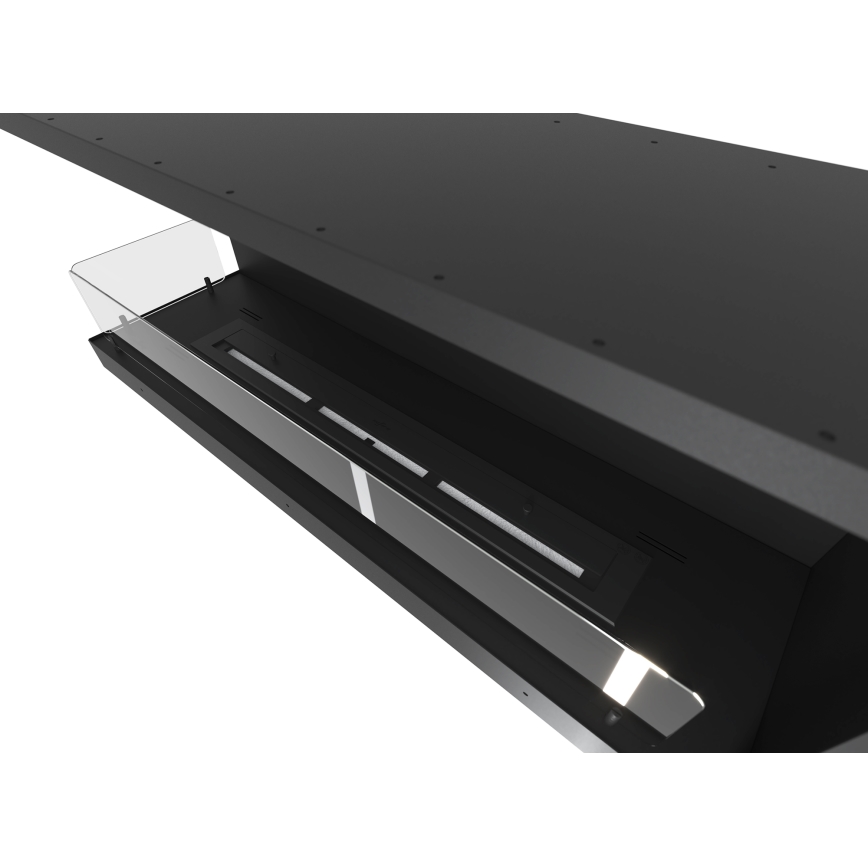 InFire - Kulma BIO takka 110x45 cm 3kW musta