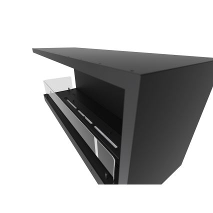 InFire - Kulma BIO takka 110x45 cm 3kW musta