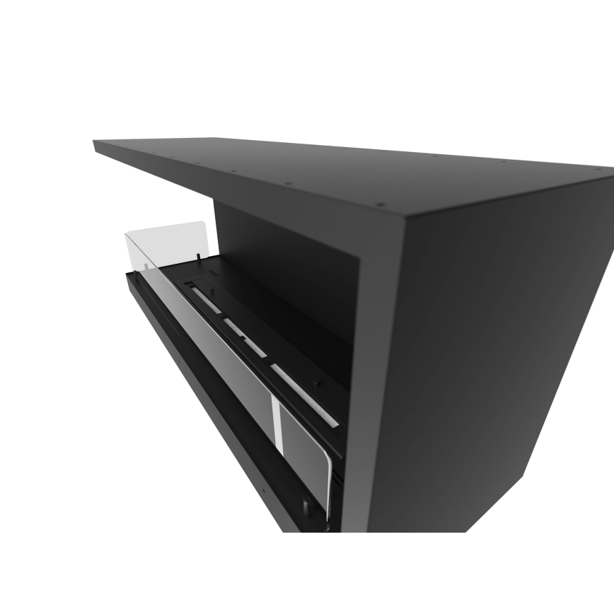 InFire - Kulma BIO takka 110x45 cm 3kW musta