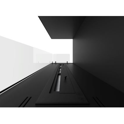 InFire - Kulma BIO takka 110x45 cm 3kW musta