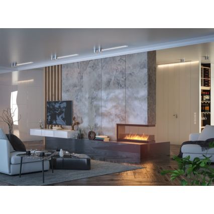 InFire - Kulma BIO takka 120x50 cm 3kW molemminpuolinen