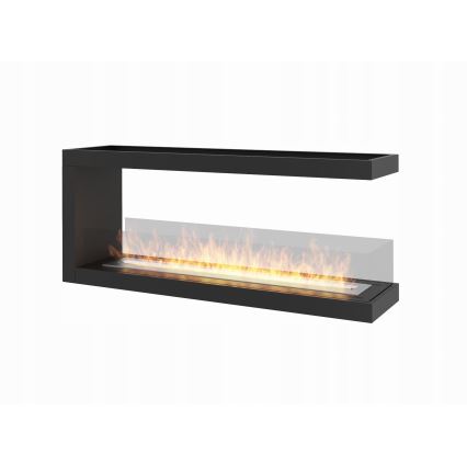 InFire - Kulma BIO takka 120x50 cm 3kW molemminpuolinen